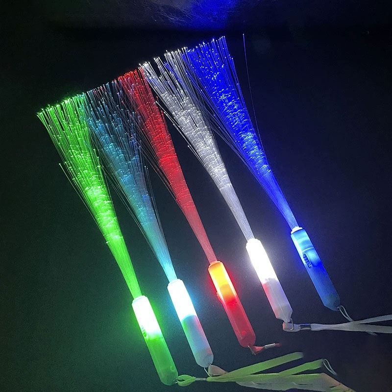 LED Mini Fiber Wand Stick With Lanyard