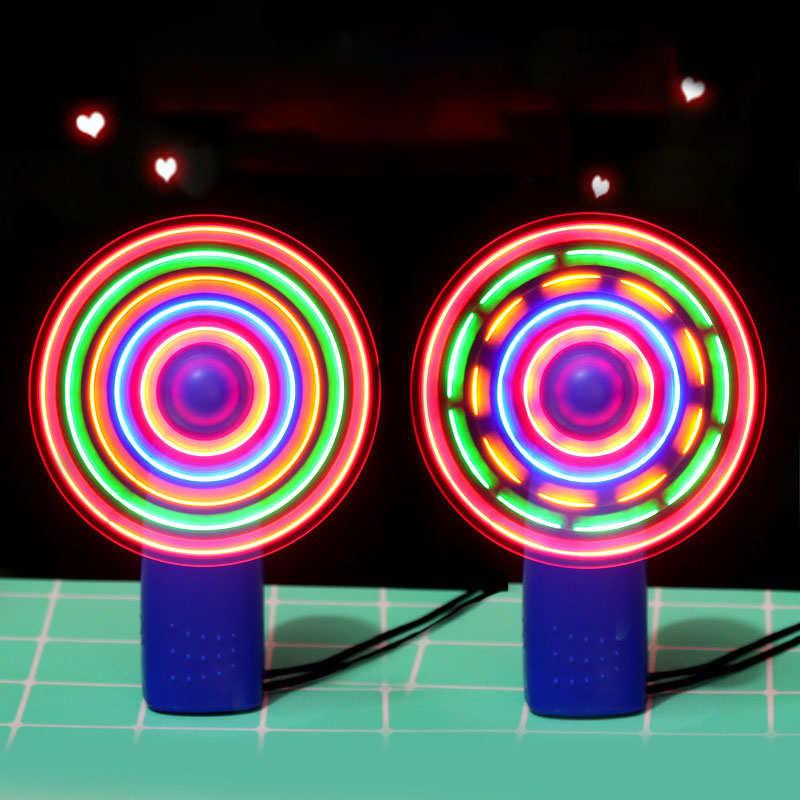 Color changing fan with LED lights