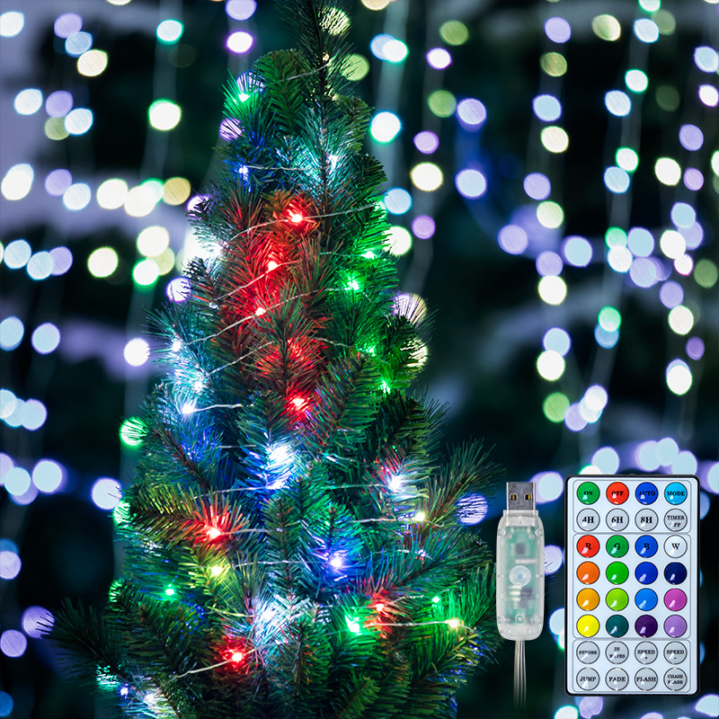 Remote Control String Lights With Flexible Copper Wire For Home Decor