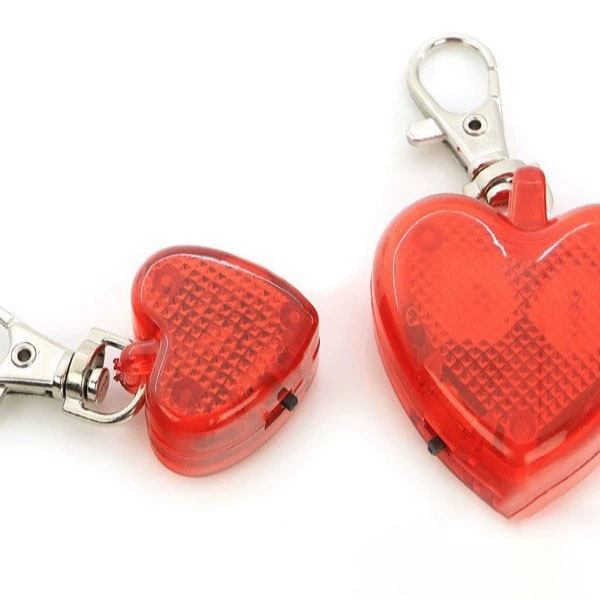 Elegant LED Heart-Shaped Backpack Light with Clip-On Design