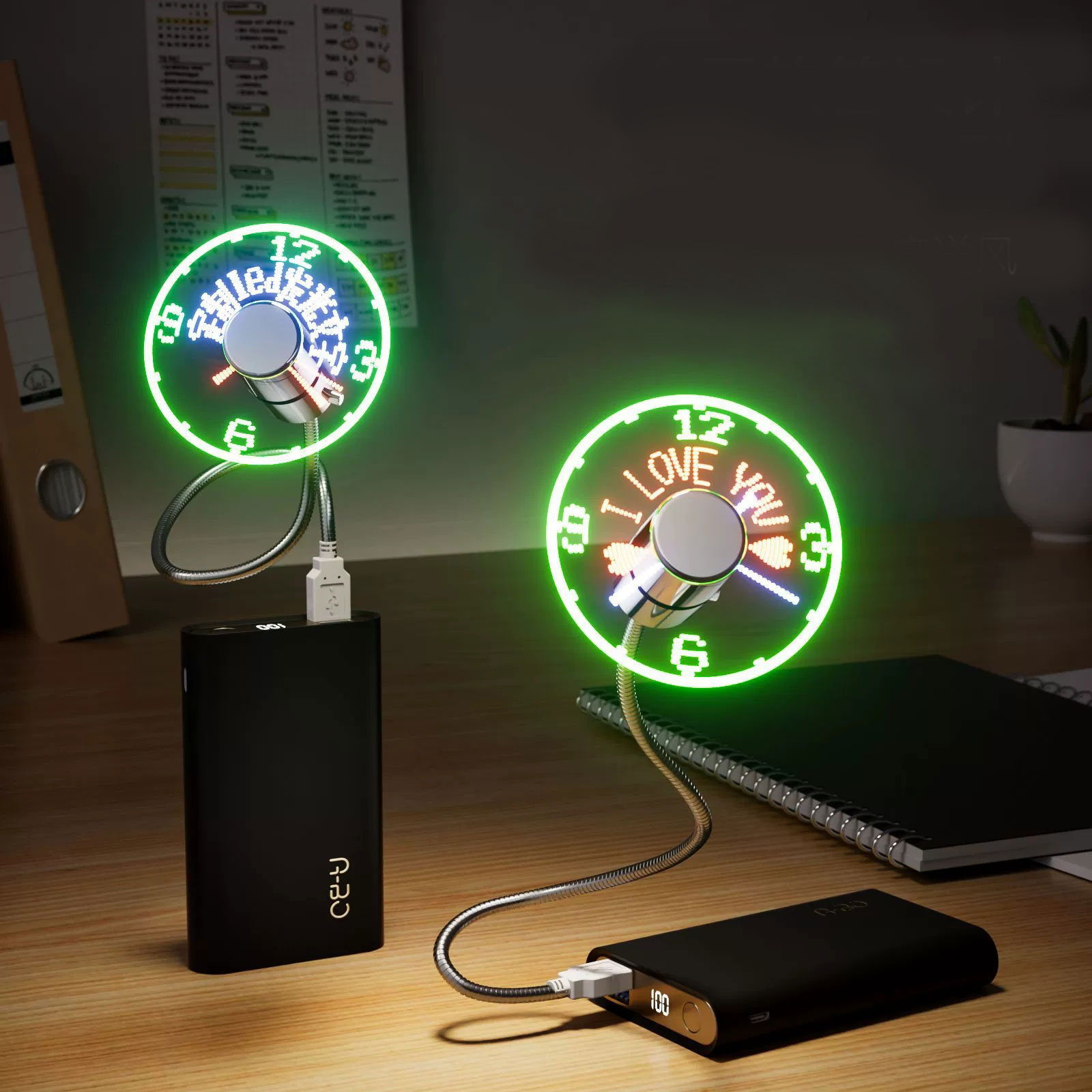 LED USB Mini Fan