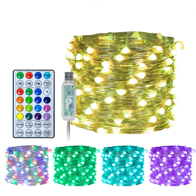 USB LED Remote String Lights