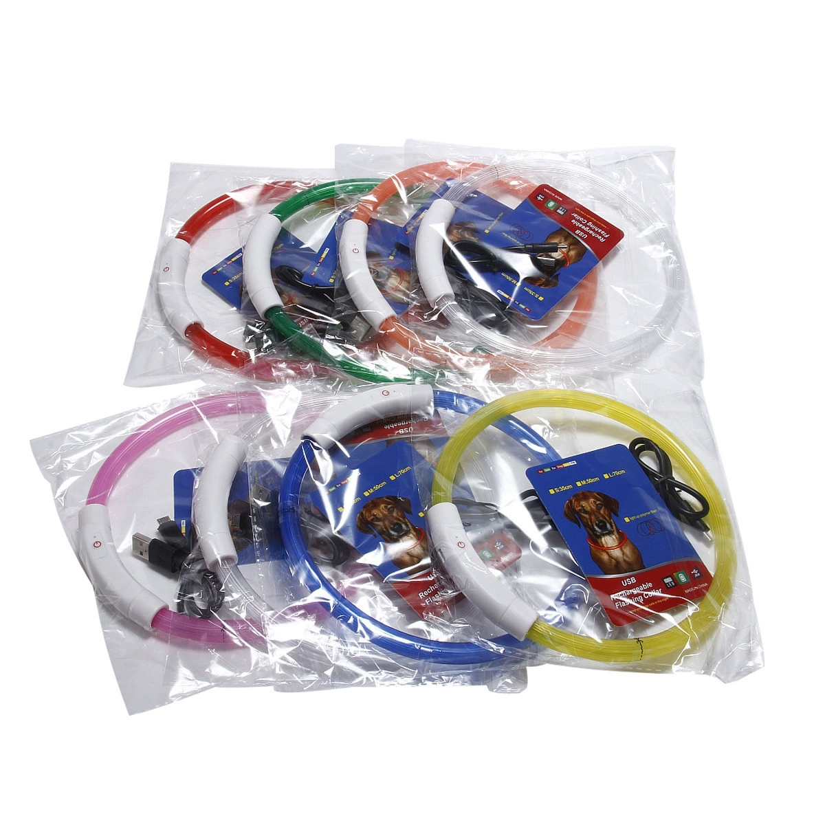 USB-Rechargeable LED Dog Collar with Adjustable Fit
