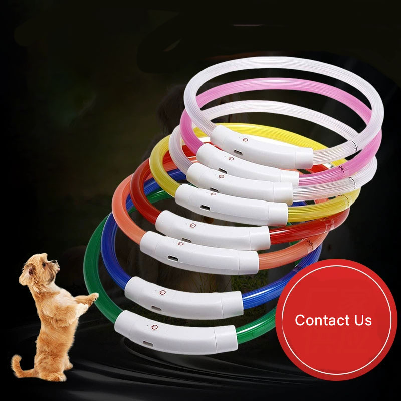 USB-Rechargeable LED Dog Collar with Adjustable Fit