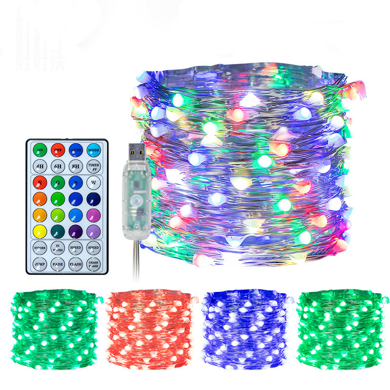 USB LED Remote String Lights