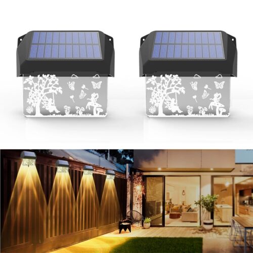 Solar-Powered Custom LED Wall Light