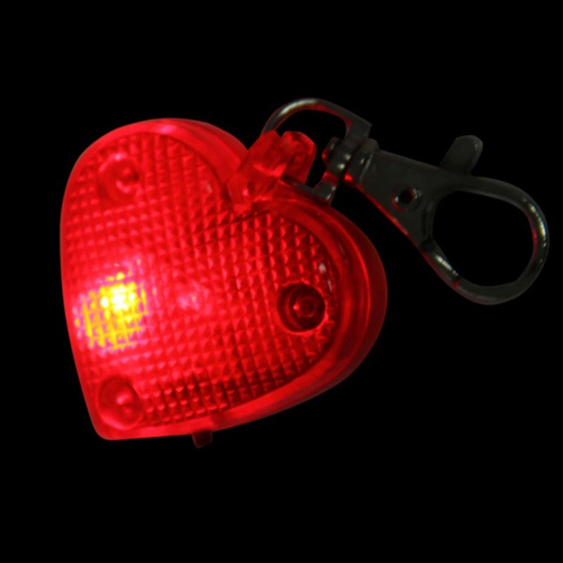 Elegant LED Heart-Shaped Backpack Light with Clip-On Design