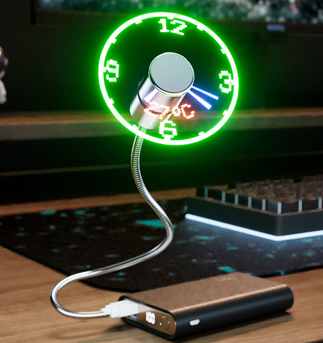 LED USB Mini Fan