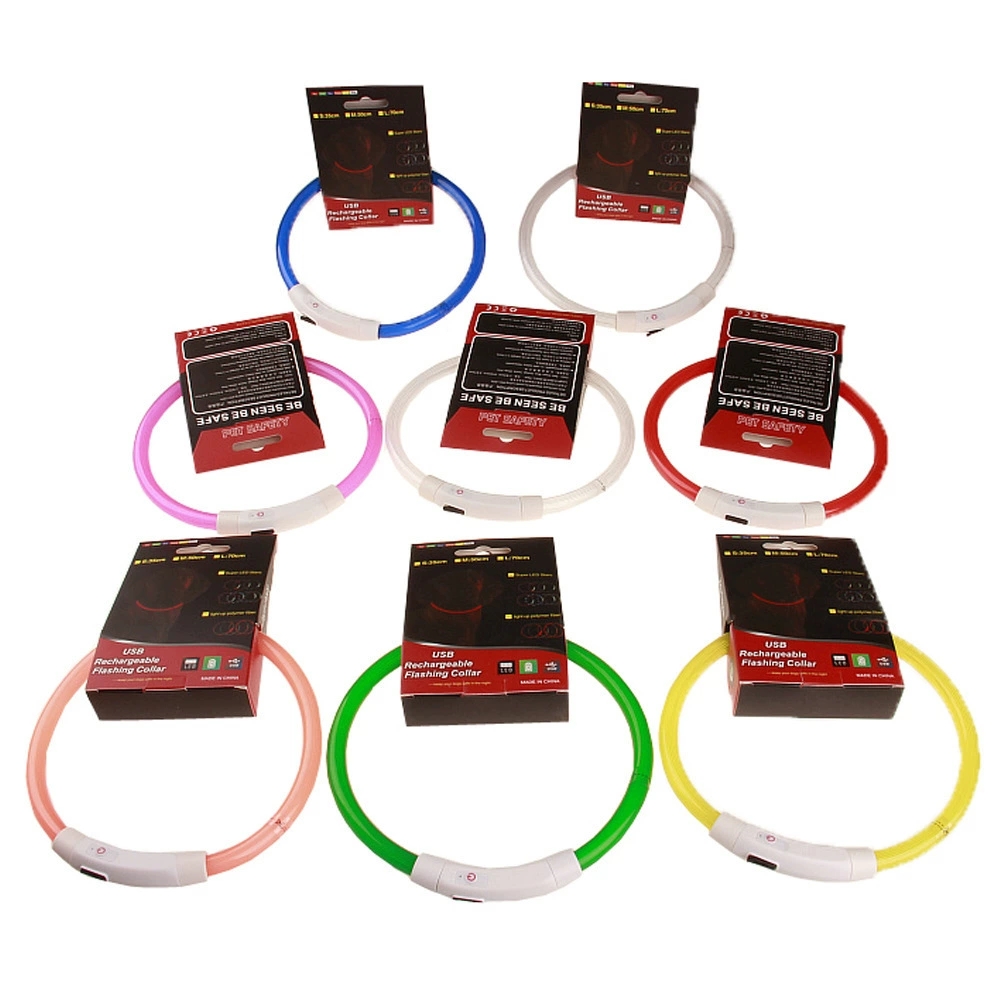 USB-Rechargeable LED Dog Collar with Adjustable Fit