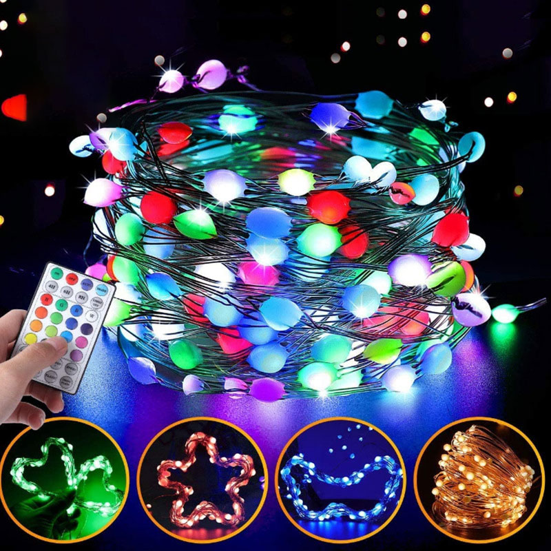 USB LED Remote String Lights