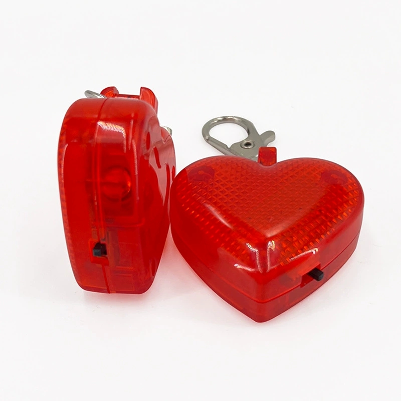 Elegant LED Heart-Shaped Backpack Light with Clip-On Design