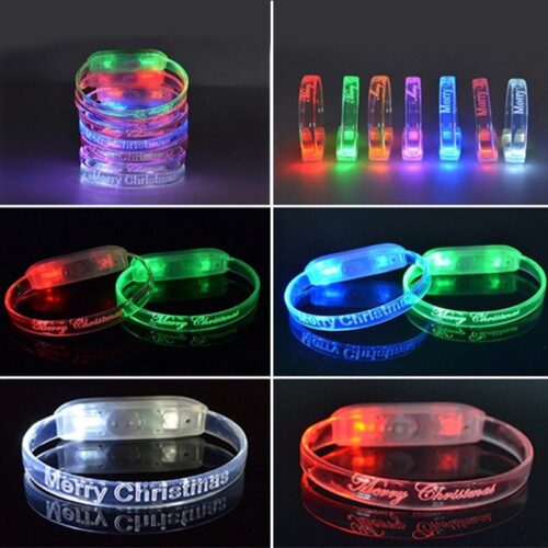 Customizable TPU LED Wristband - Laser-Engraved Logo