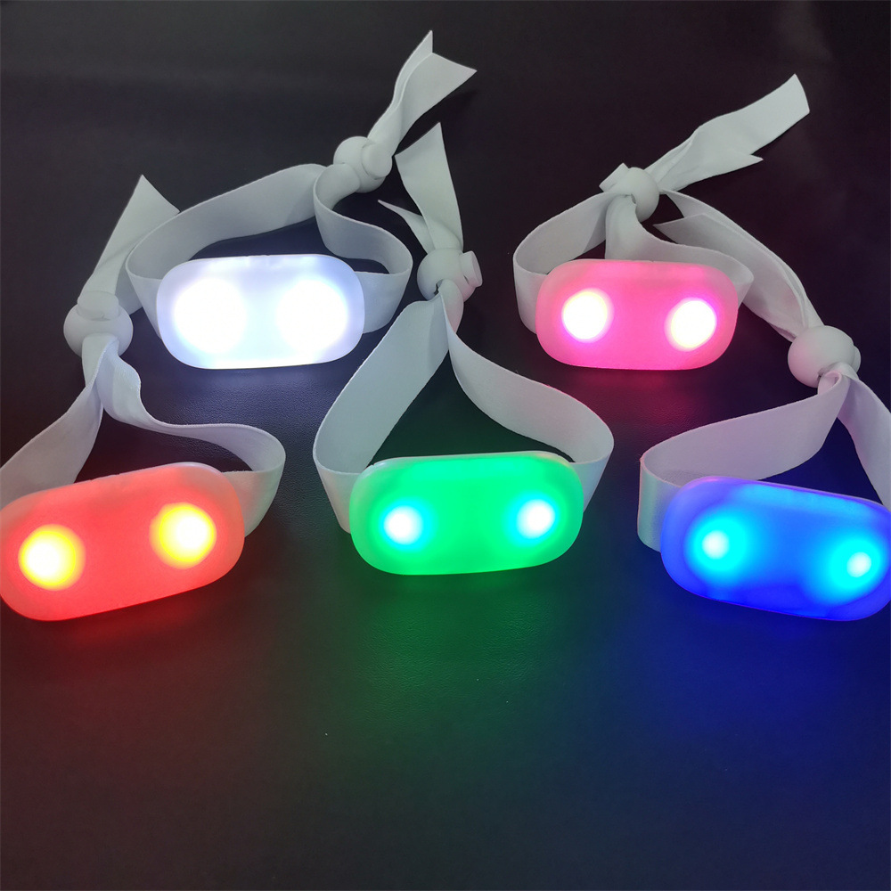 LED Light Up Wristband with Fabric Band