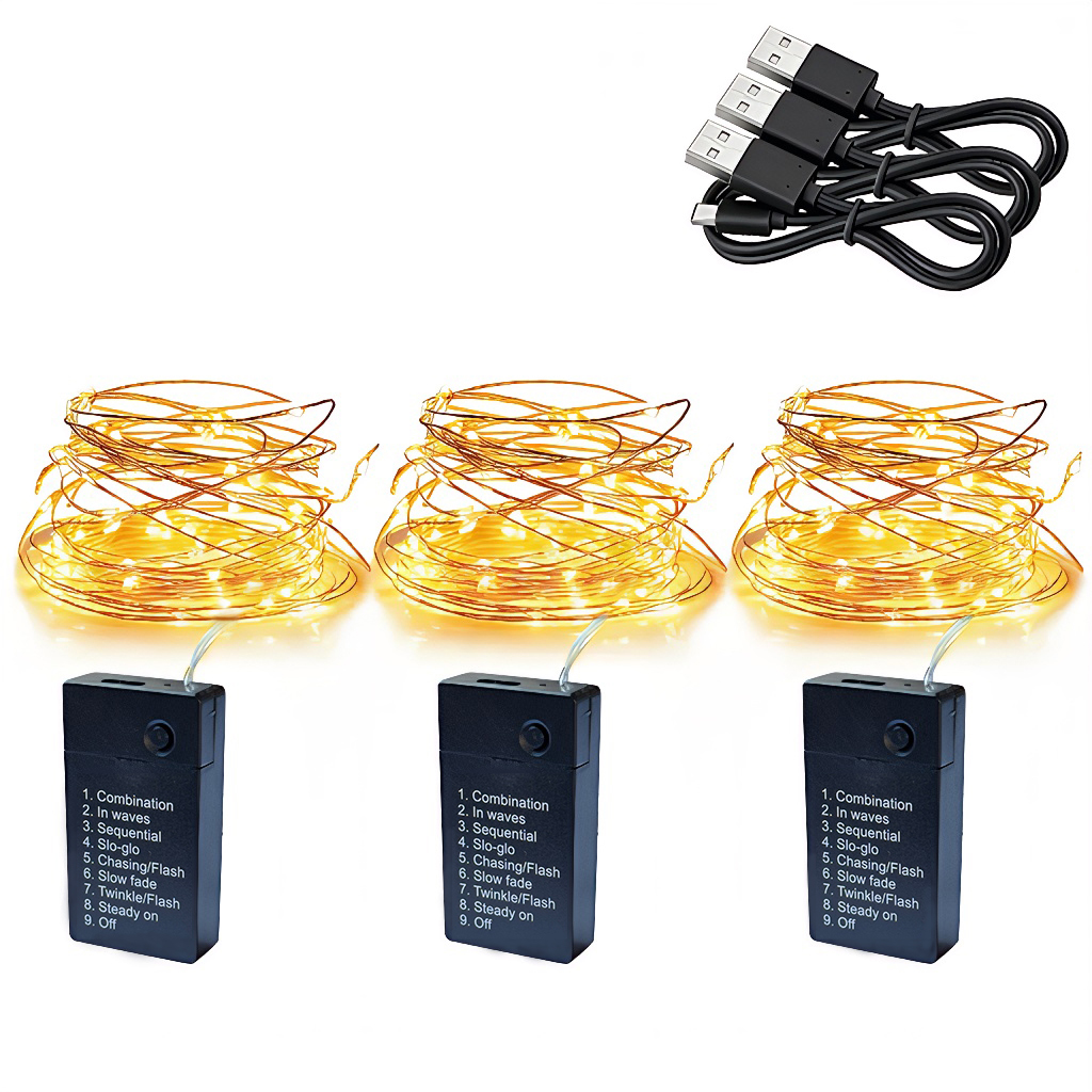 LED Rechargeable Fairy String Lights