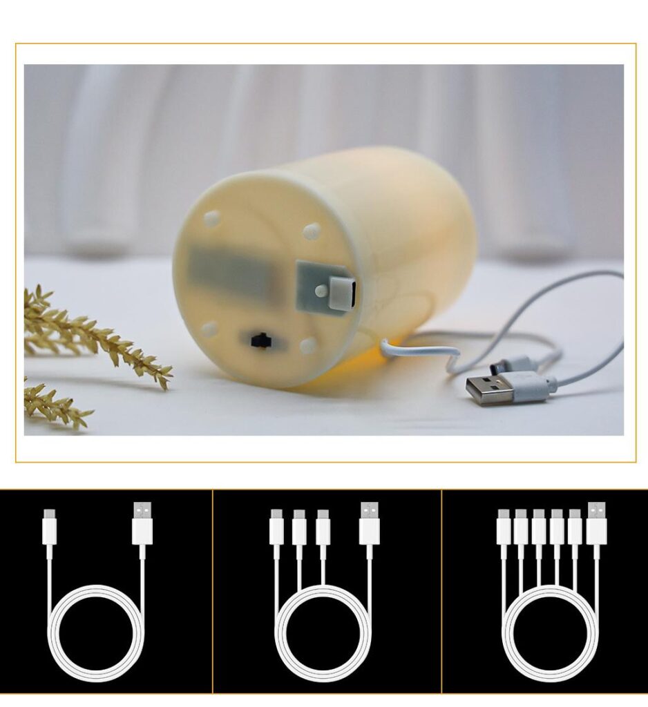 USB Rechargeable LED Flameless Candle Lights