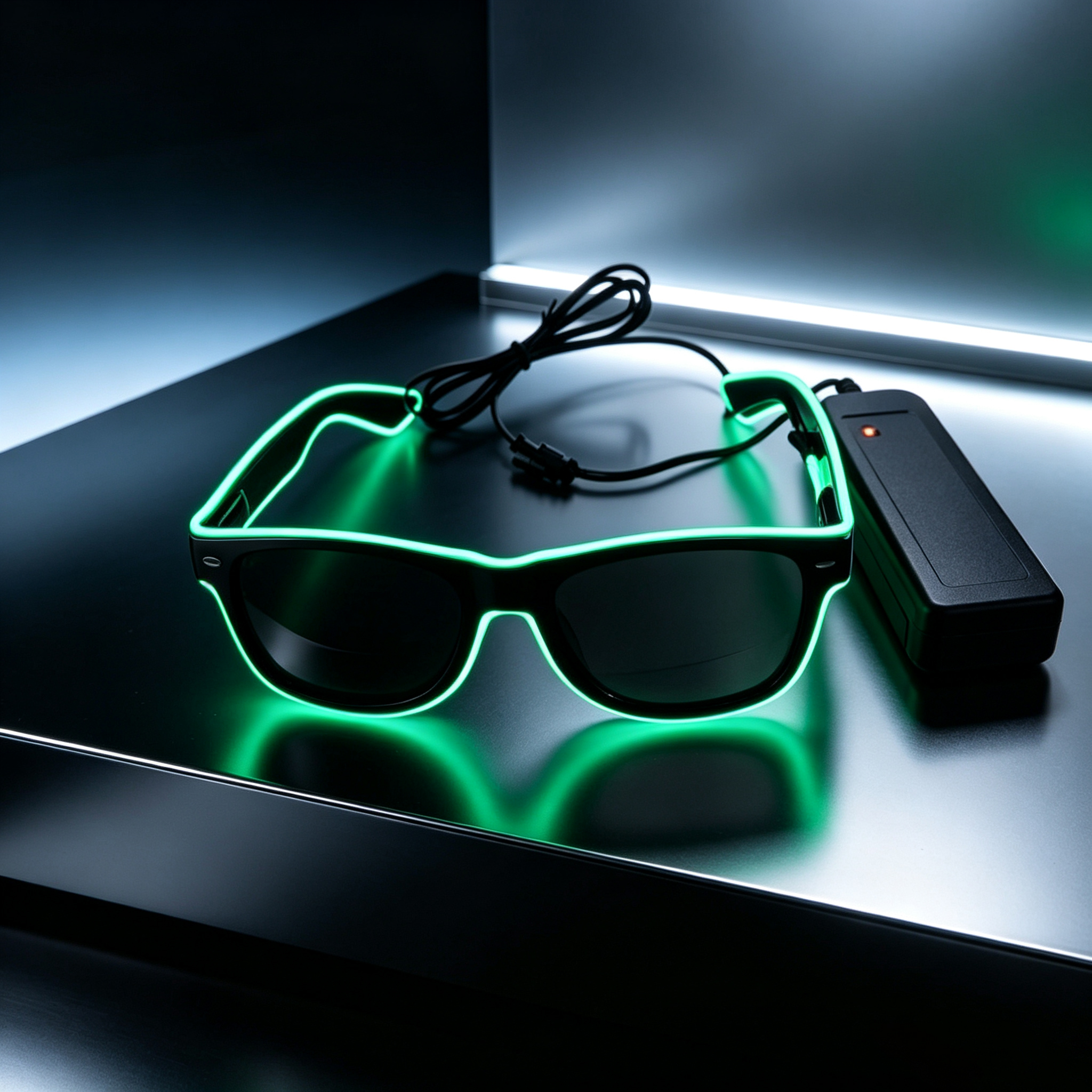 Neon EL Glow Eyeglasses