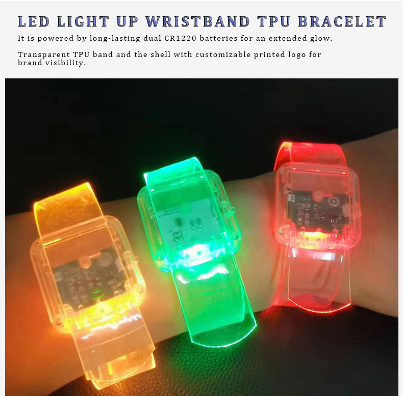 Multi-color LED wristbands for concerts