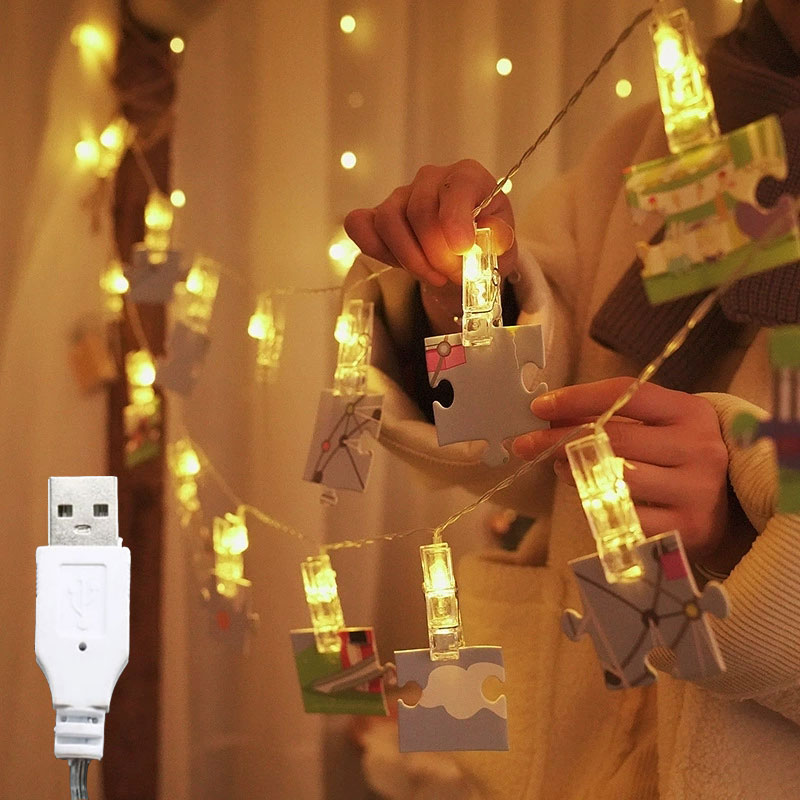 Wedding table runner with LED fairy lights