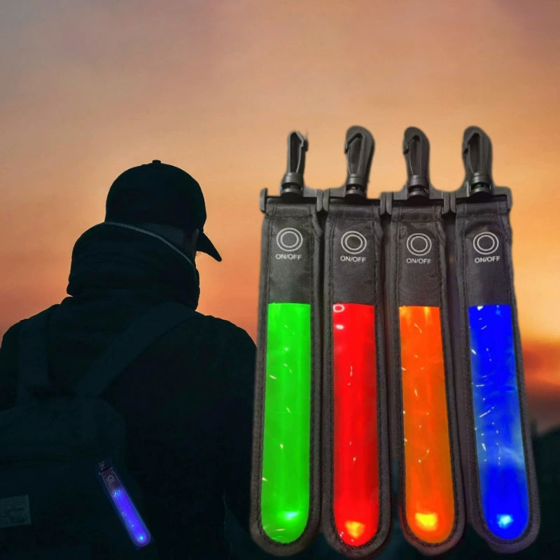 LED safety lights for outdoor activities showing practical uses of glow products