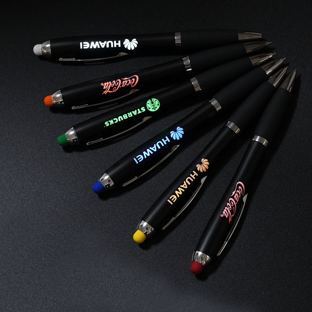 Light up toys pen with LED light in barrel