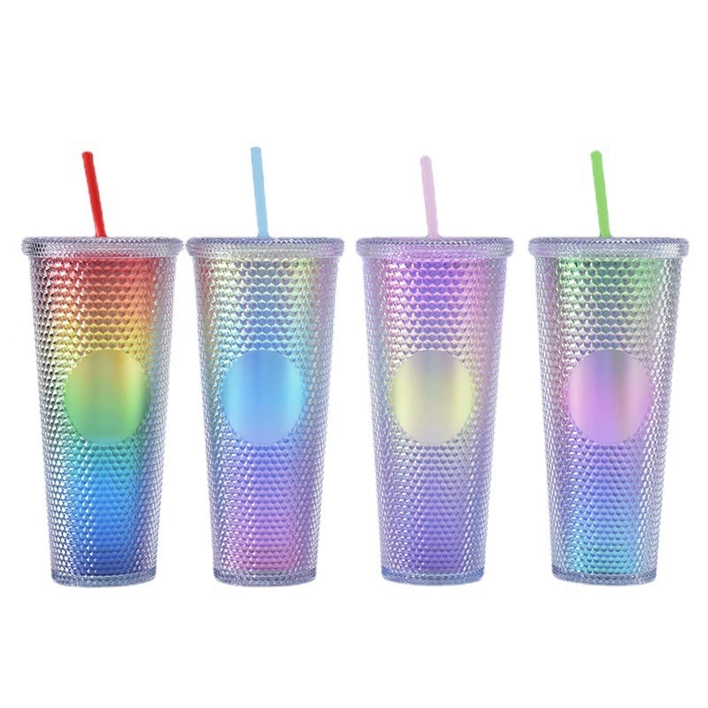 Flashing Cup with Straw