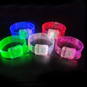 LED party supplies with glowing wristbands and light up cups