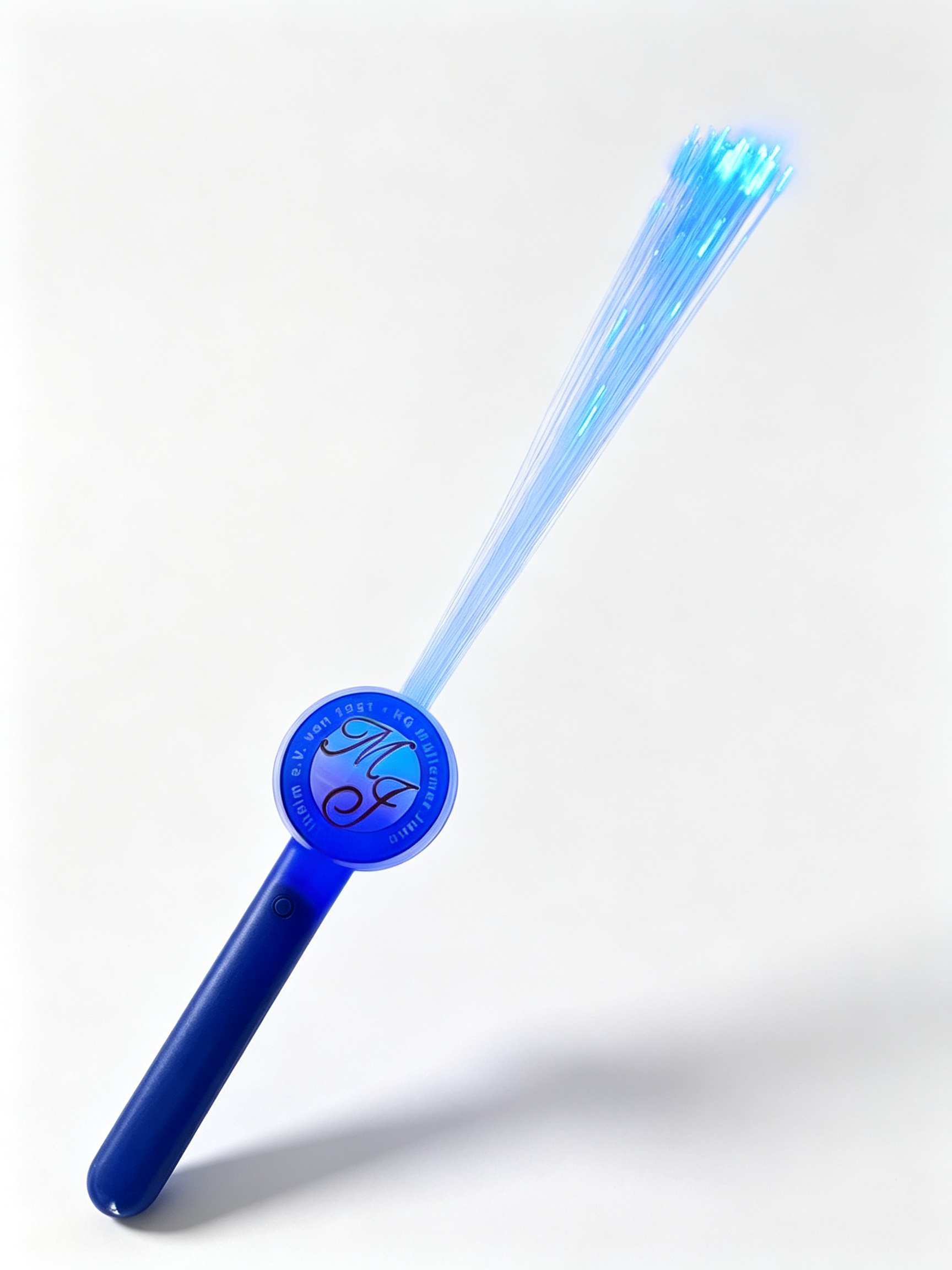 Fiber optic wand showing steady, fast flash and slow fade light modes