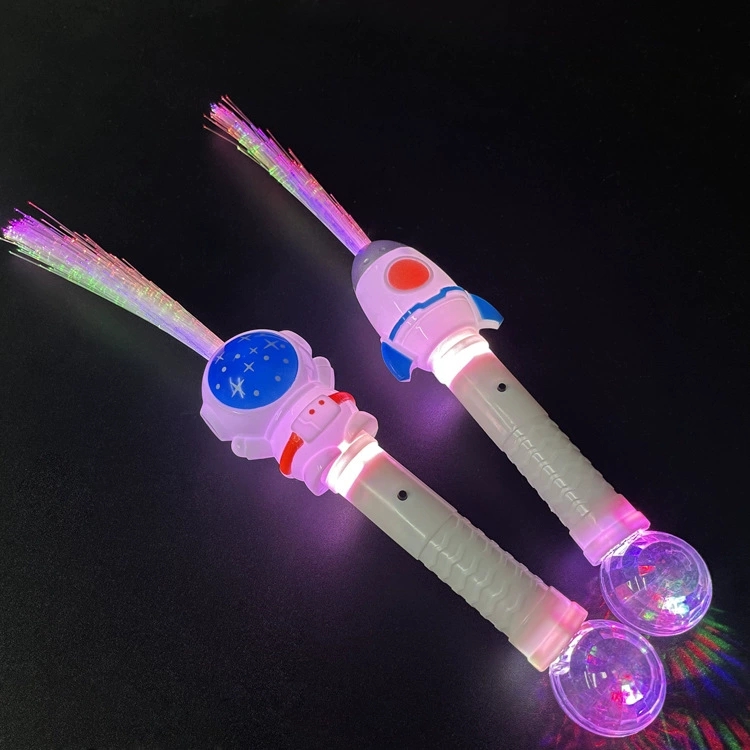 Kids playing with glowing LED wands at a birthday party