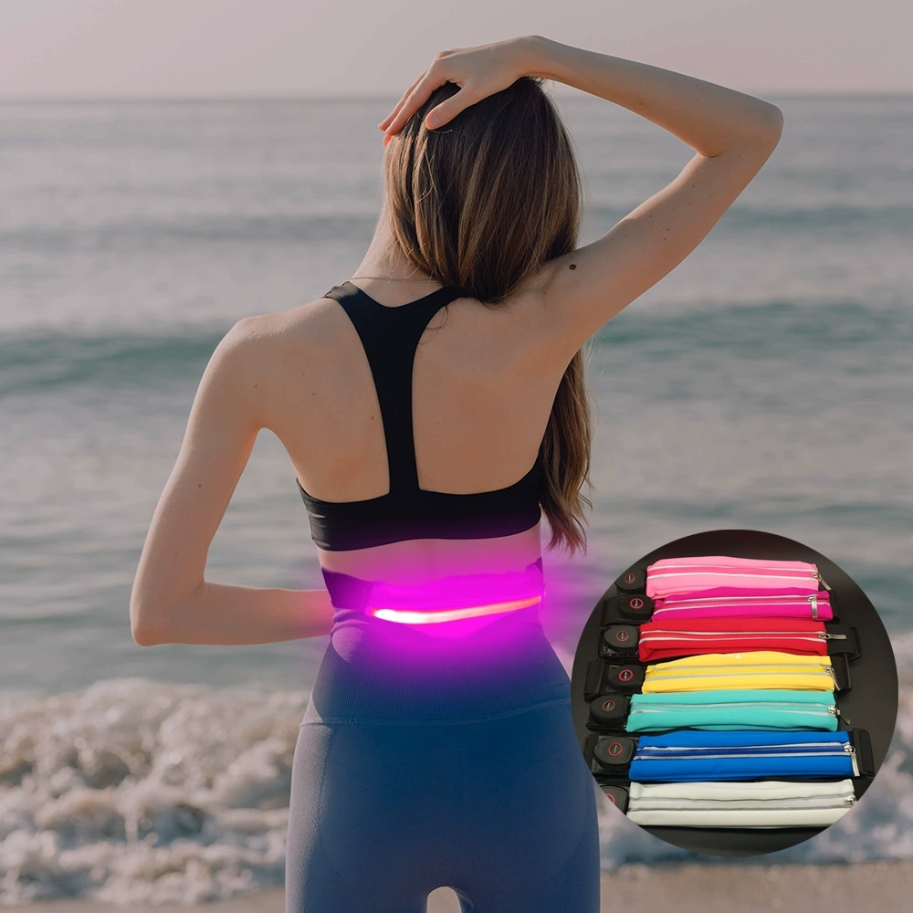 LED safety lights collection for runners cyclists and outdoor workers