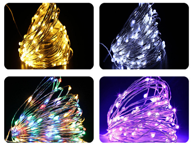 Battery operated fairy string lights wedding table decoration