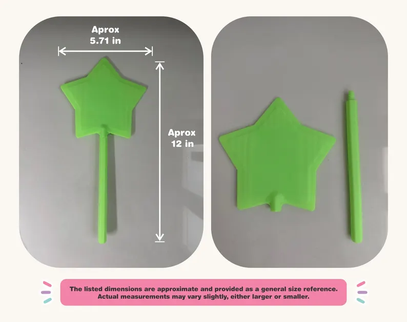 Star shaped magic wand tapping a contactless payment terminal at checkout