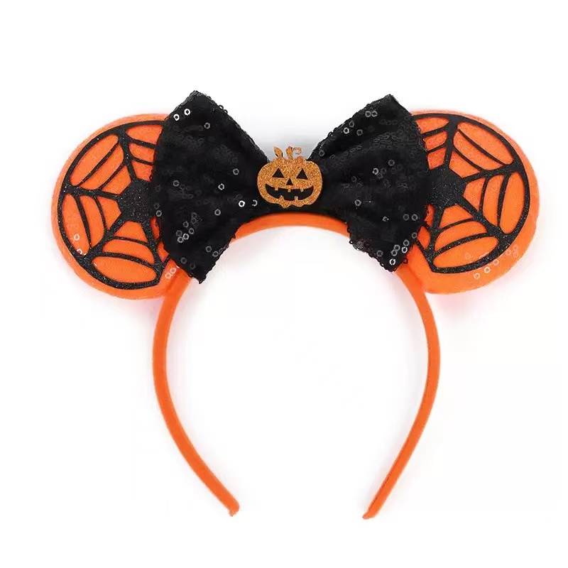Light up Halloween headband pumpkin crown for witch costume