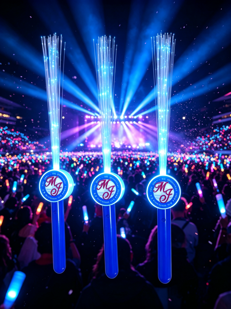 LED party supplies wand sticks lighting up dance floor